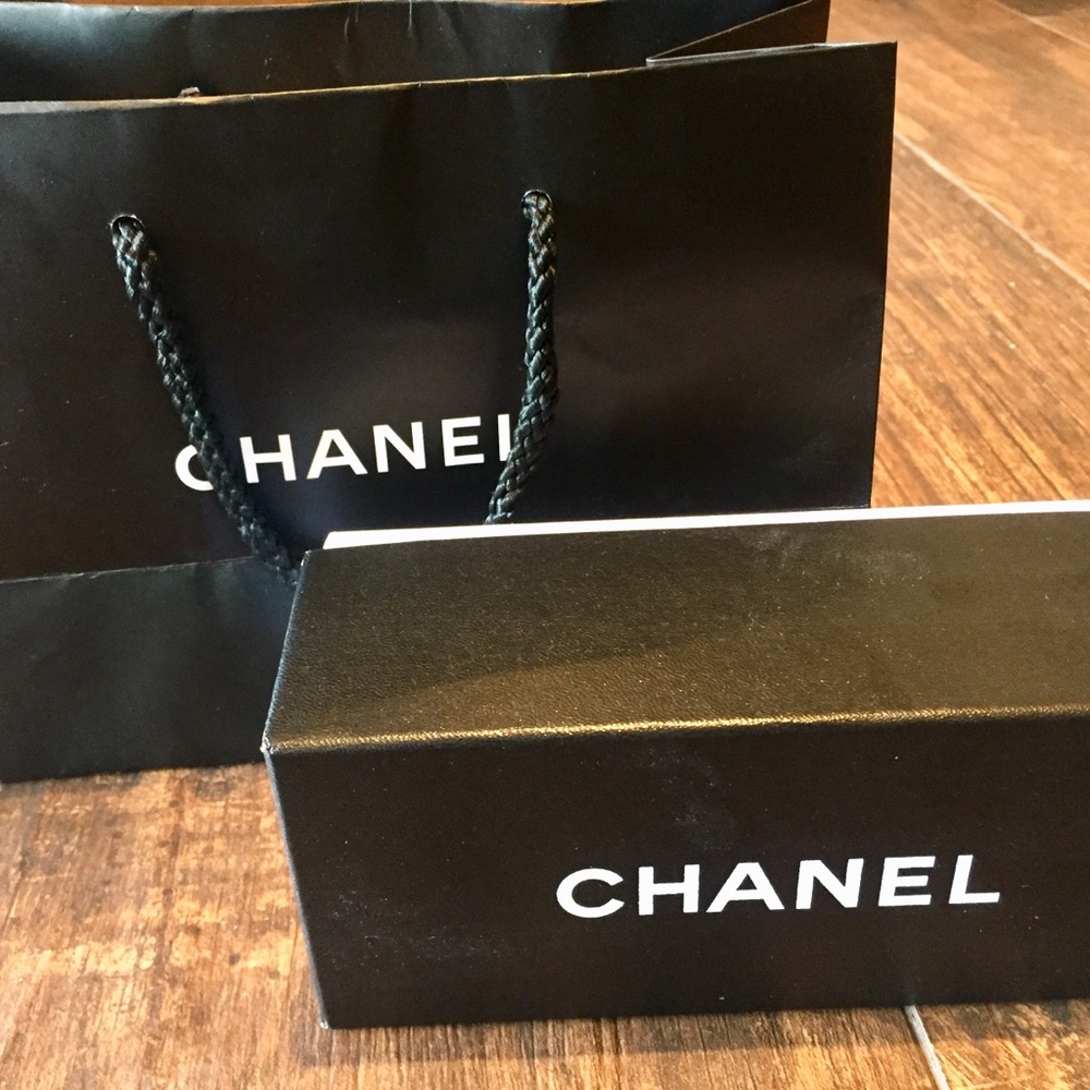 Chanel shopping bag & sunglass box